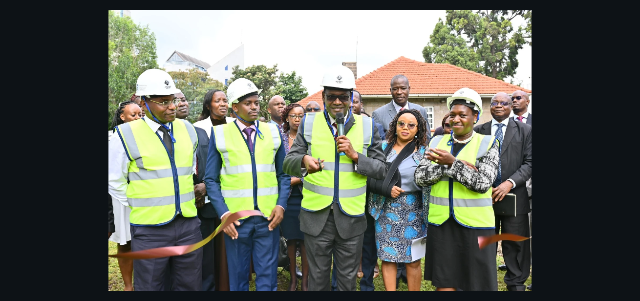 CS Dr. Chris Kiptoo, CBS, Principal Secretary for the National Treasury, during groundbreaking at CPS Governance Facility CS Dr. Chris Kiptoo, CBS, Principal Secretary for the National Treasury, during groundbreaking at CPS Governance Facility