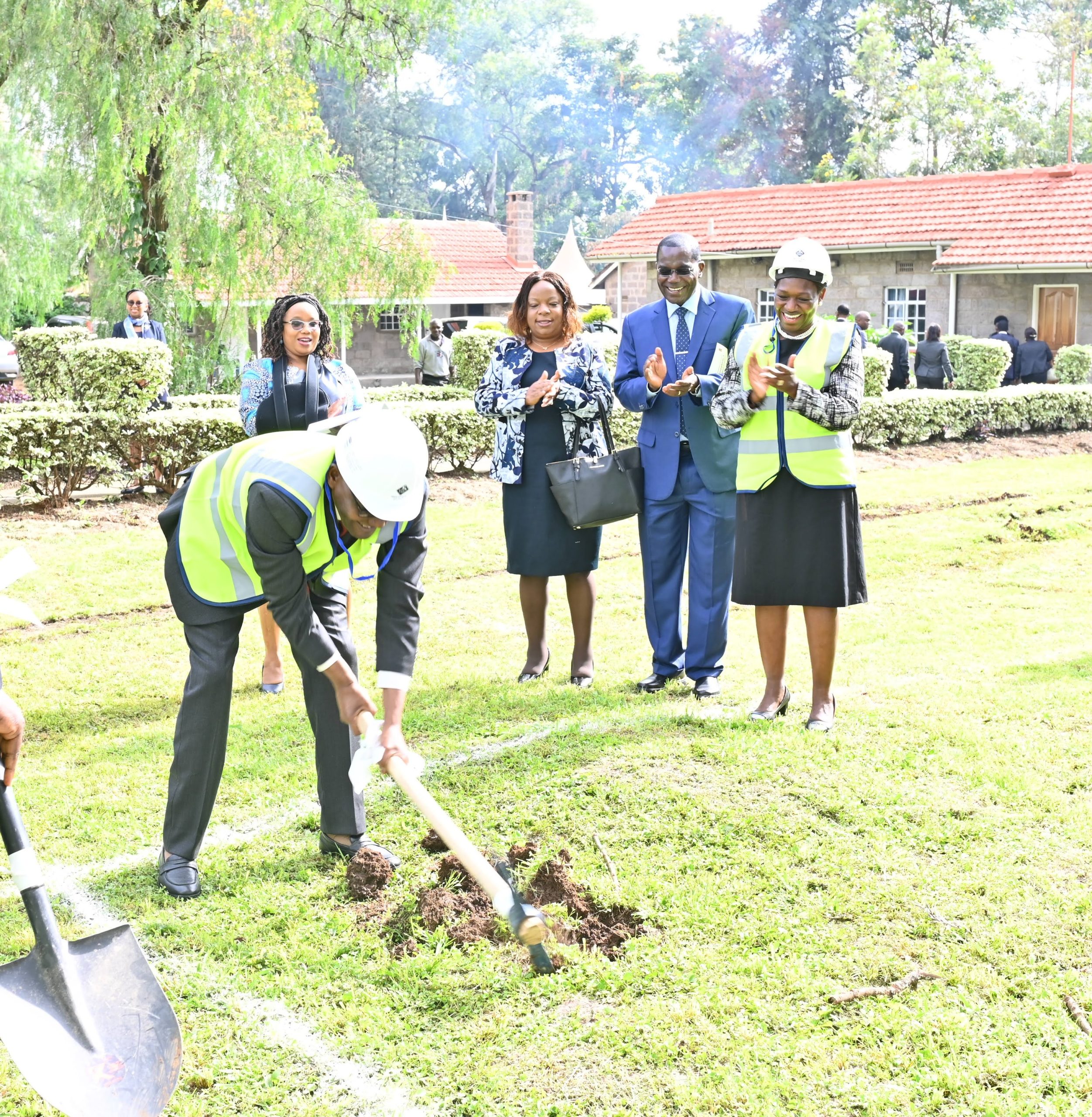 CS Dr. Chris Kiptoo, CBS, Principal Secretary for the National Treasury groundbreaks CS Dr. Chris Kiptoo, CBS, Principal Secretary for the National Treasury groundbreaks