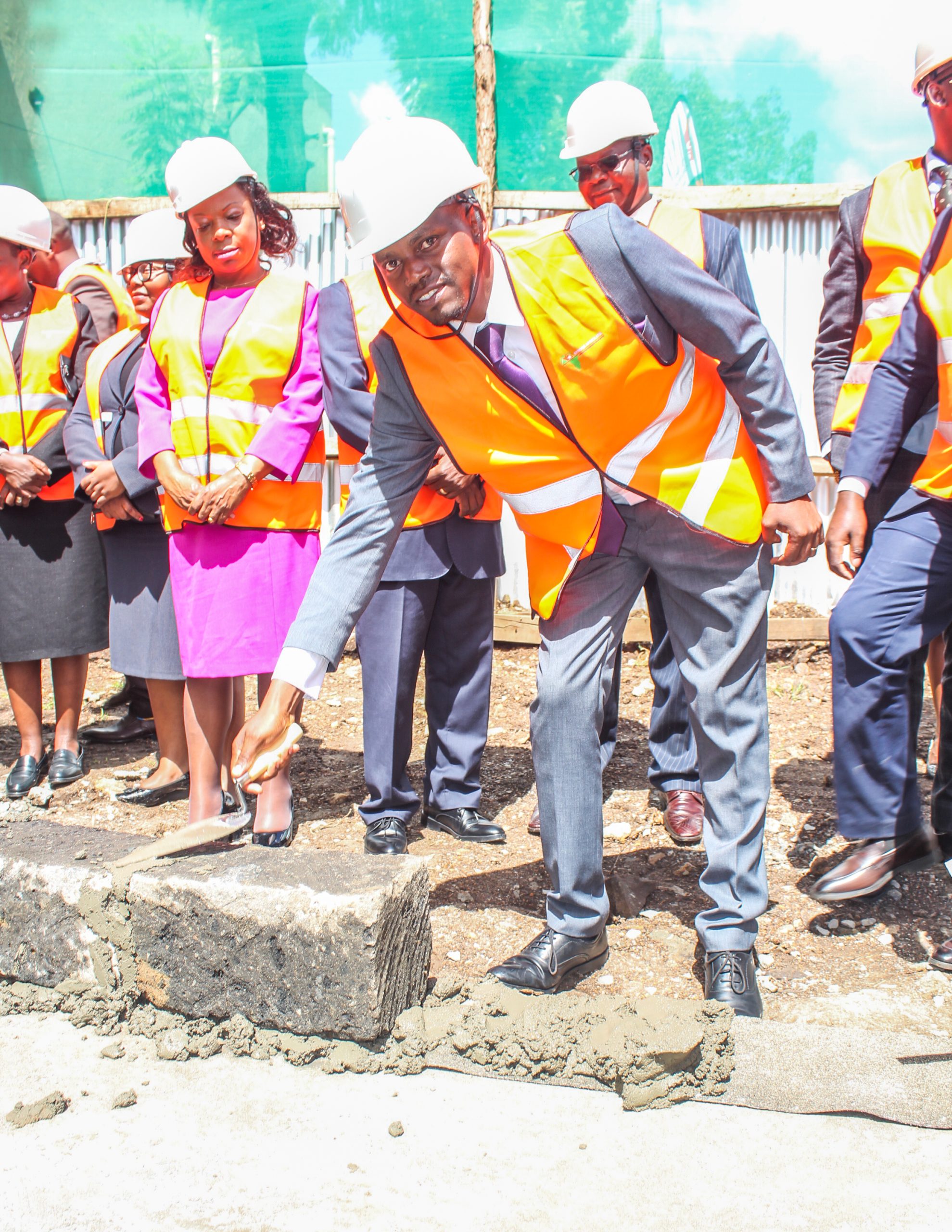 first major construction milestone with a cornerstone laying ceremony with FCS Jeremiah N. Karanja, MBS, Chief Executive Officer, ICS first major construction milestone with a cornerstone laying ceremony with FCS Jeremiah N. Karanja, MBS, Chief Executive Officer, ICS