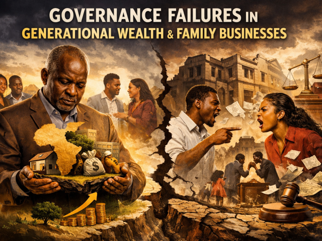 GOVERNANCE FAILURES IN GENERATIONAL WEALTH AND FAMILY BUSINESSES